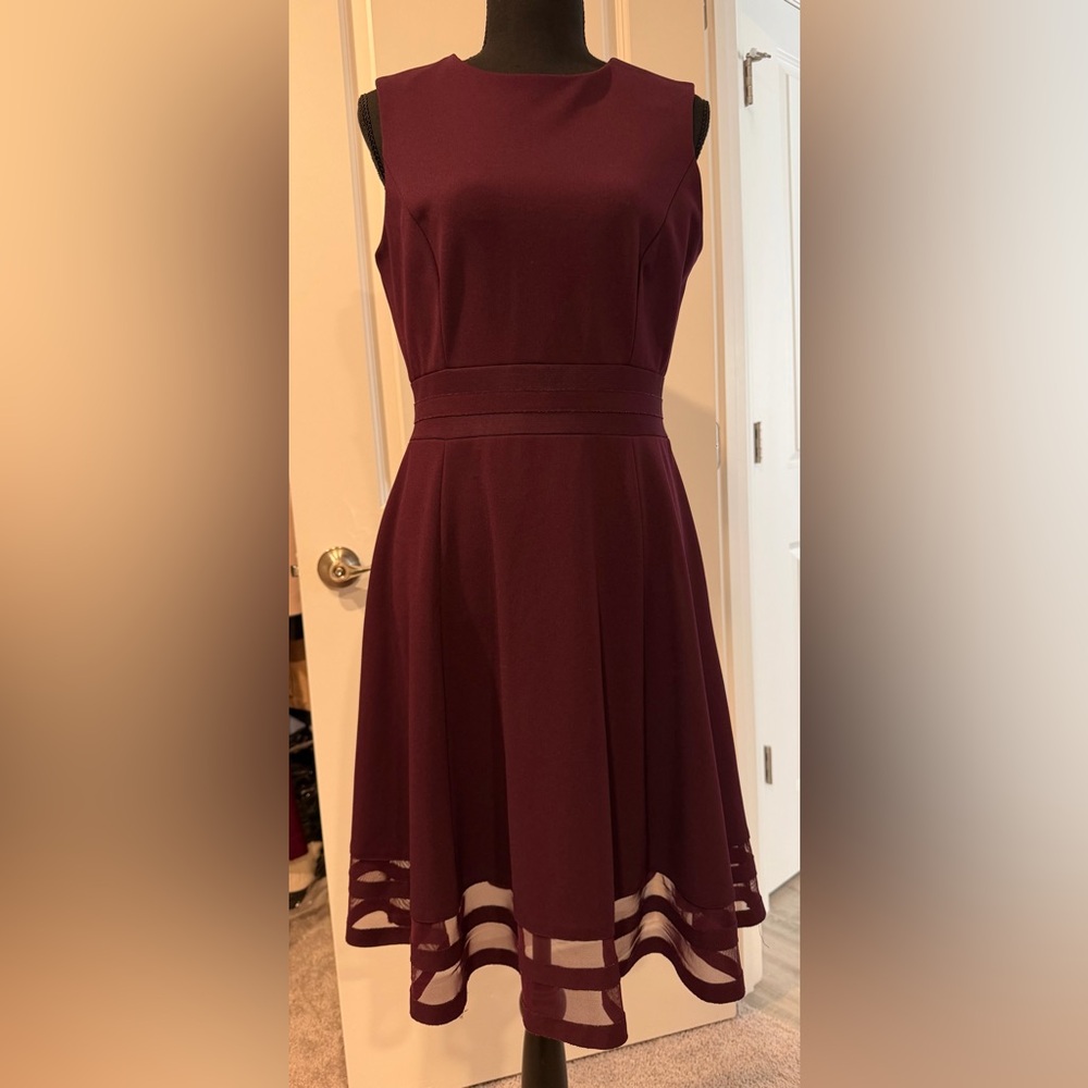 Calvin Klein Deep Purple Midi Dress
